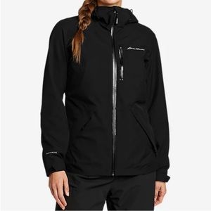 Eddie Bauer Women’s Powder Search Jacket in Black XS Petite